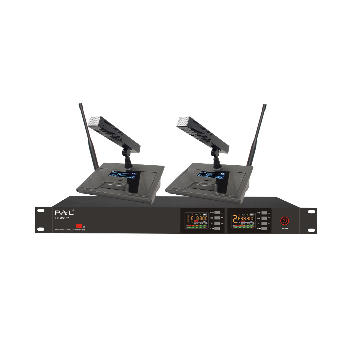 LCM5002（二发二收）+LCM01 无线会议系统