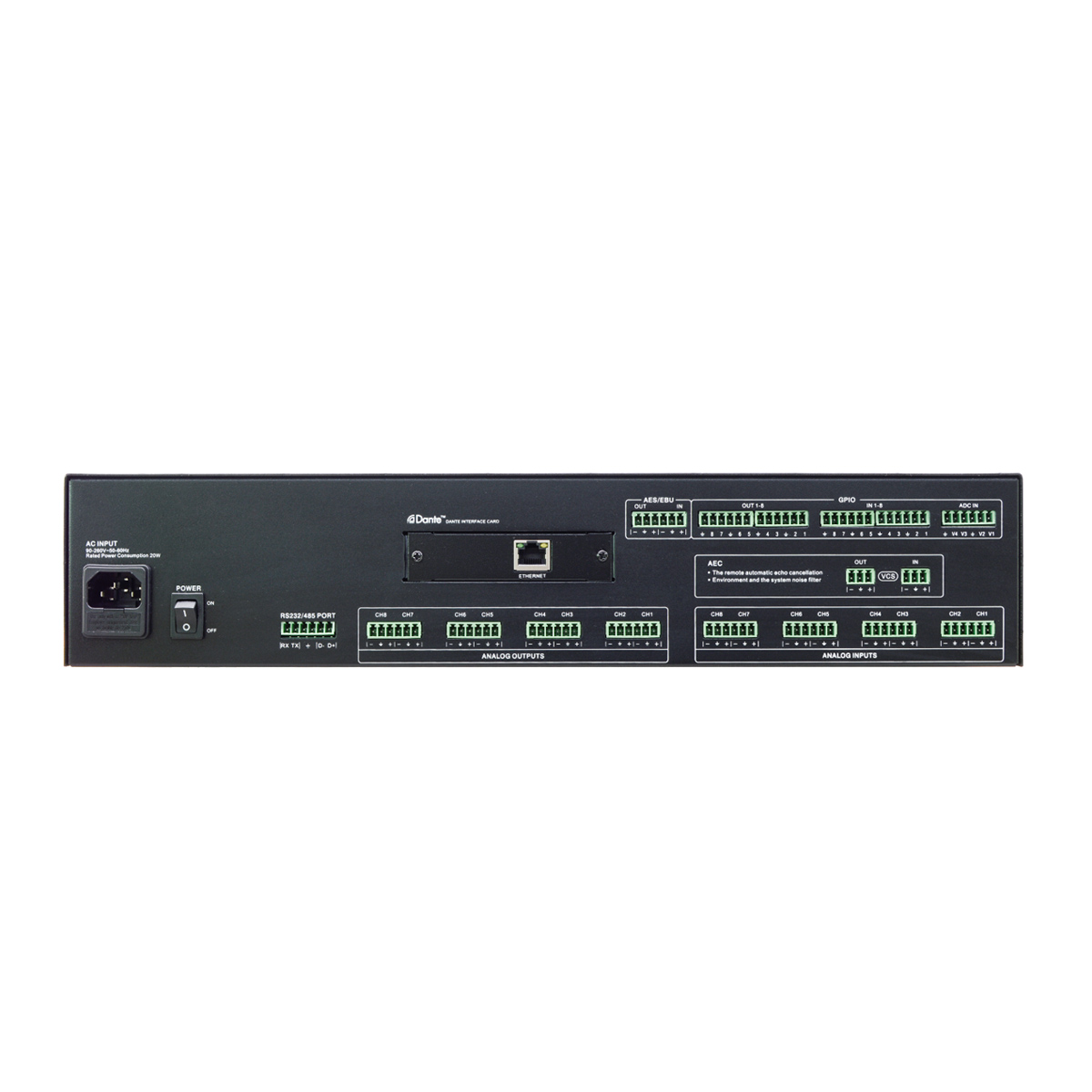 KG28 V2.2 网络数字音频矩阵处理器